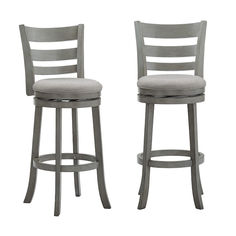 Rovinj Ladder Back 29H Swivel Bar Stool