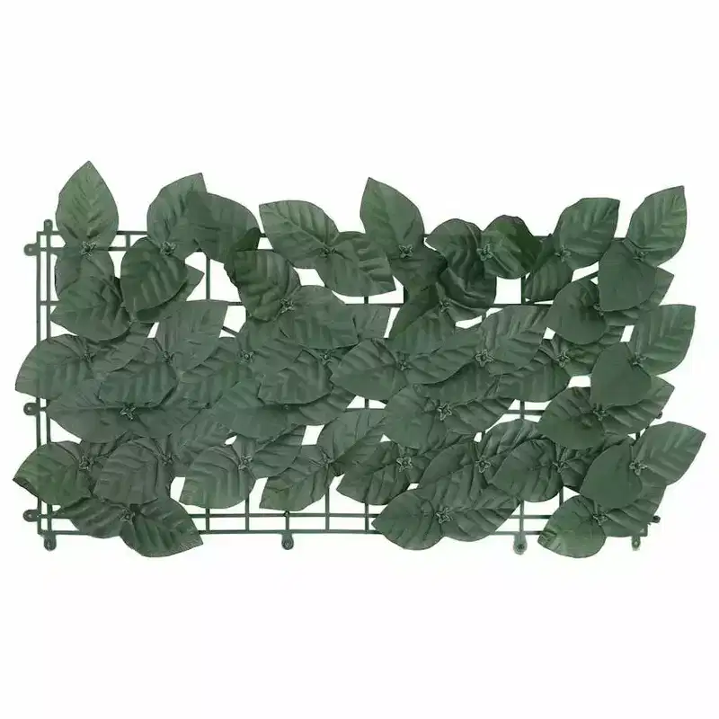 vidaXL Balcony Screen Dark Green Polyethylene, Fabric 157.5 x 59.1 in
