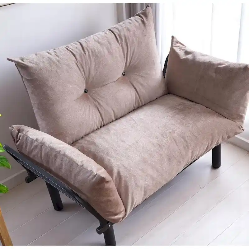 Sadio Metal Frame Loveseat With Removable Cushions
