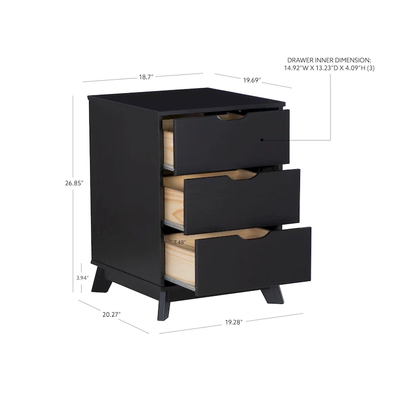 Purcell 4-Piece Bedroom Set with 6-Drawer Dresser and 2 Nightstands