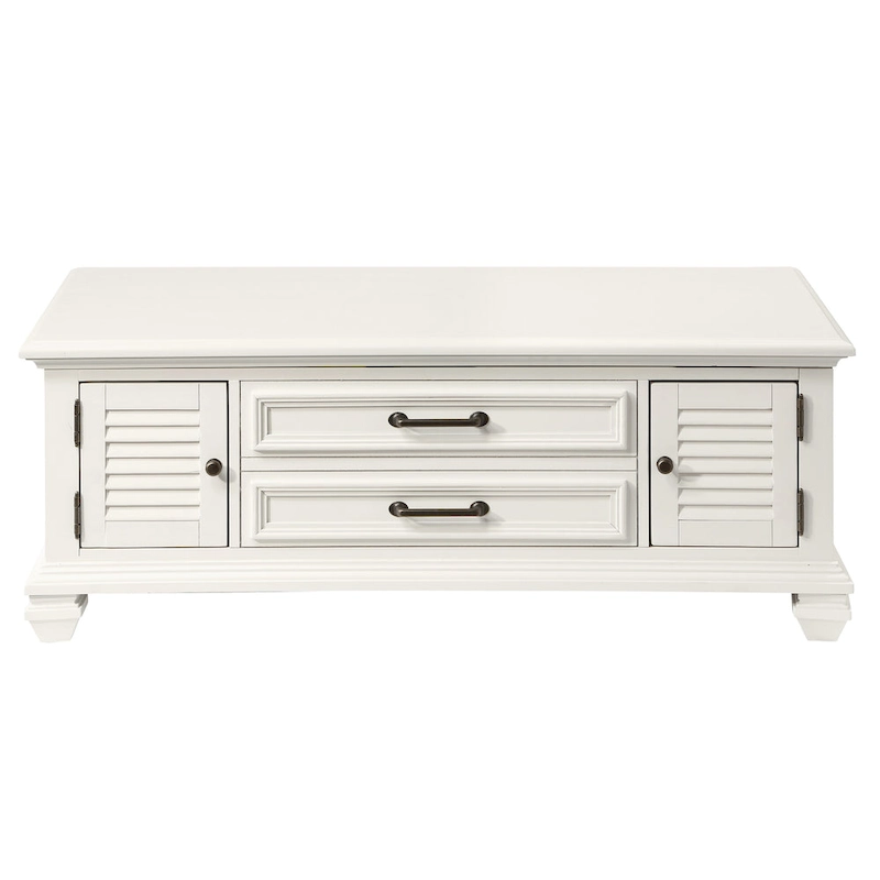 Steve Silver Castana Modern Farmhouse Soft White Lift-top Coffee Table