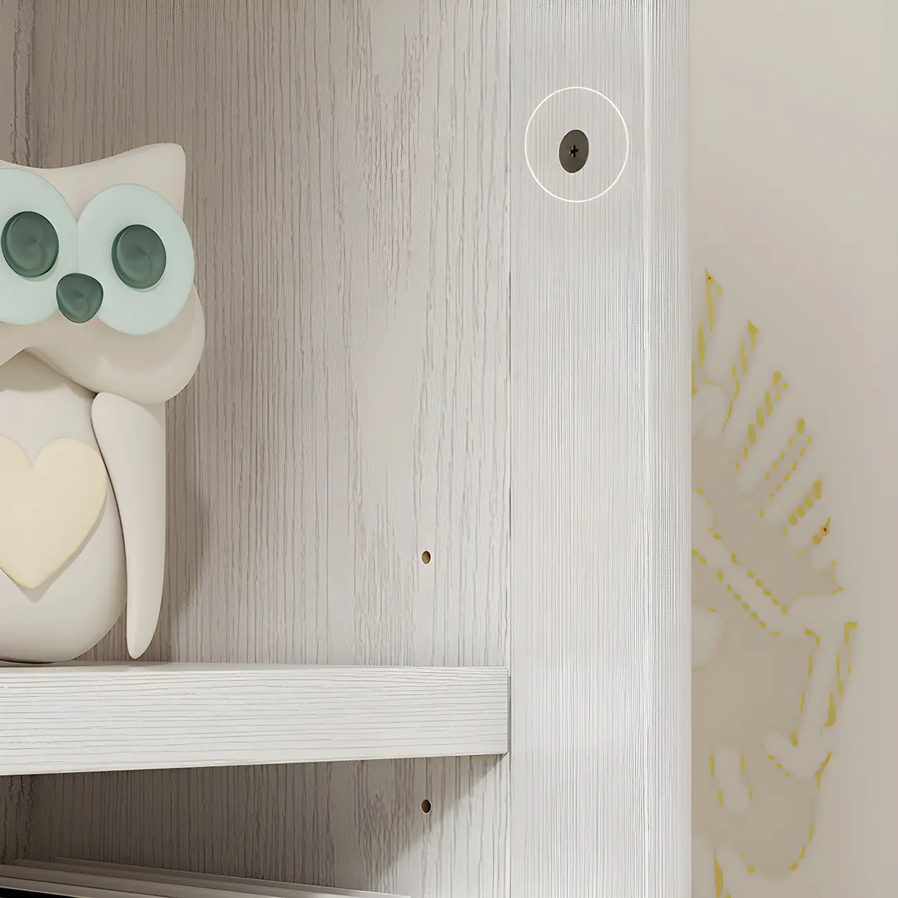 2-Drawer White Wooden Adjustable Shelves bookcases