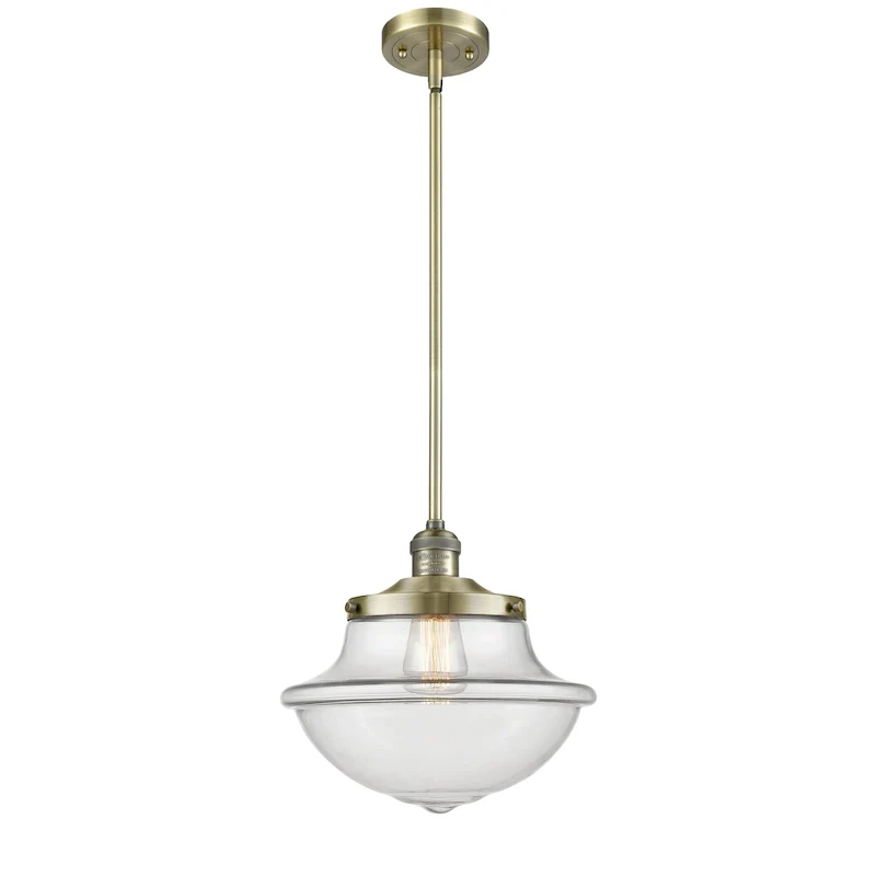 Innovations Lighting Franklin Restoration Oxford - 1 Light 12  Stem Hung Mini Pendant