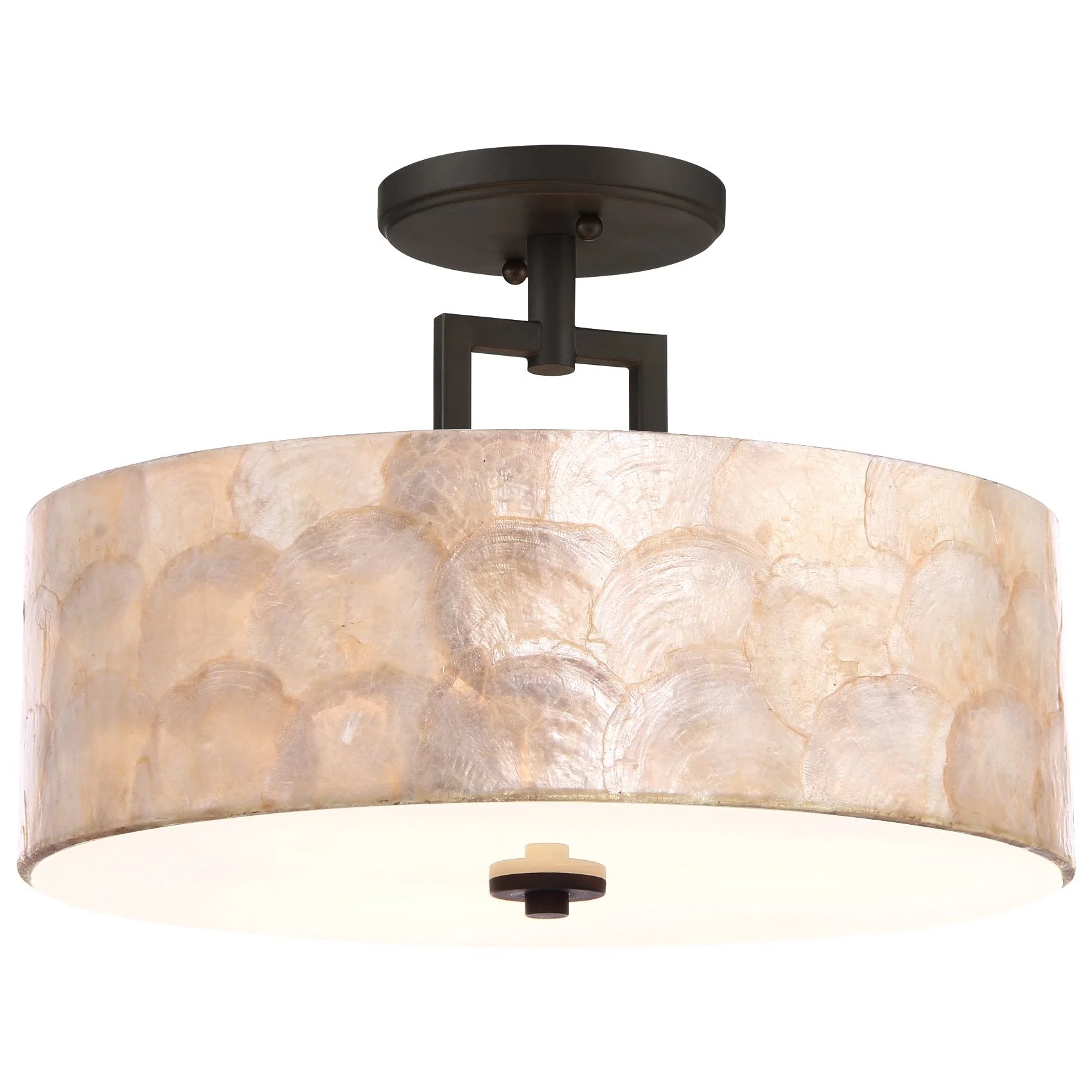 Cove 15 3-Light Semi Flush Mount Ceiling Light