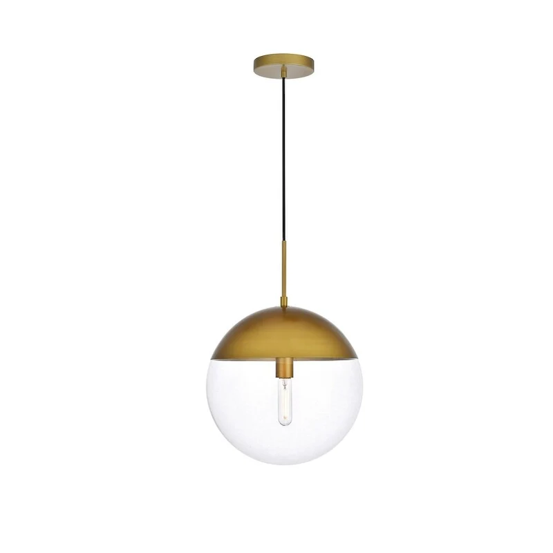1-Light Pendant with 14 inch Clear Glass