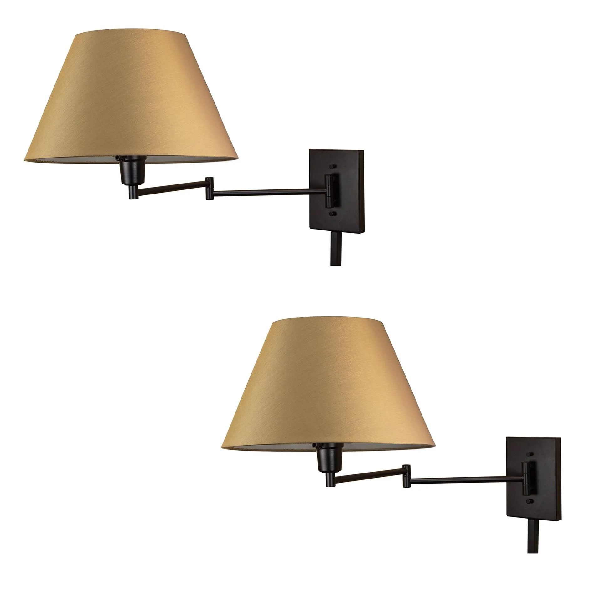 Cambridge 15 Swing Arm Wall Lamp - Plug In/Wall Mount, 2-Pack