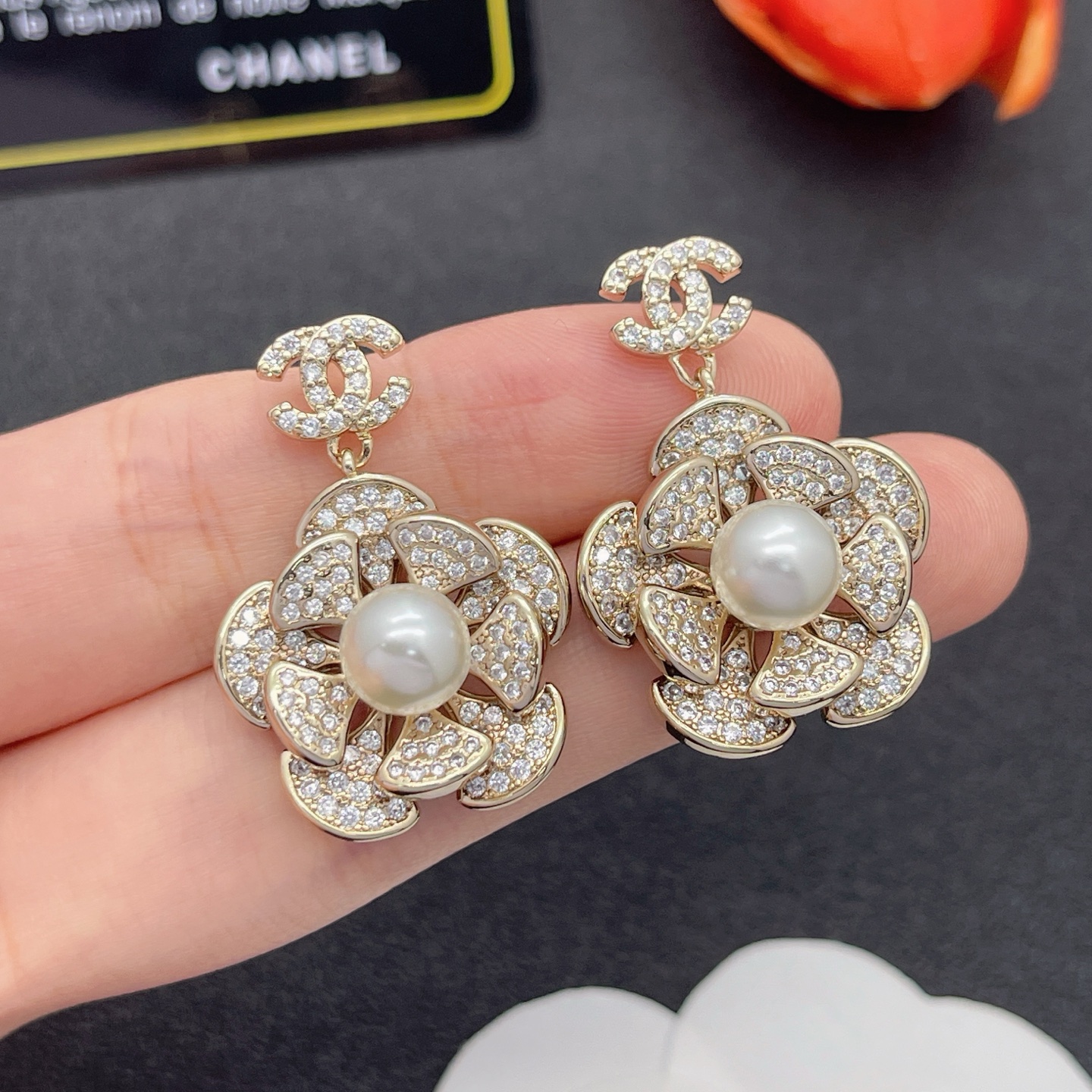 CCE721 Chanel drop earrings - ccjewelryacc