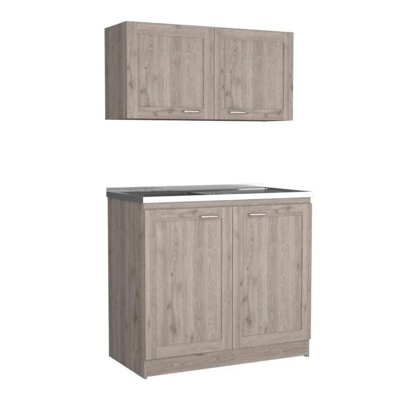 Zurich Cabinet Set, Two Shelves