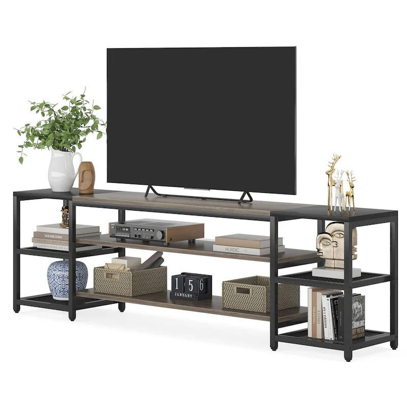 78 Inches TV Stand Entertainment Center Stand, TV Console Table