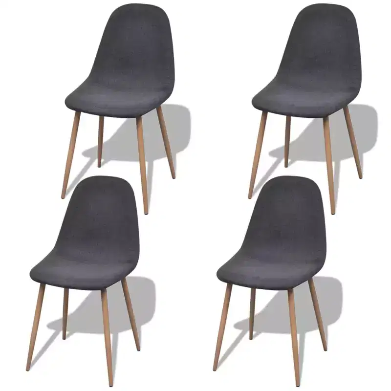 vidaXL Chair Grey Fabric