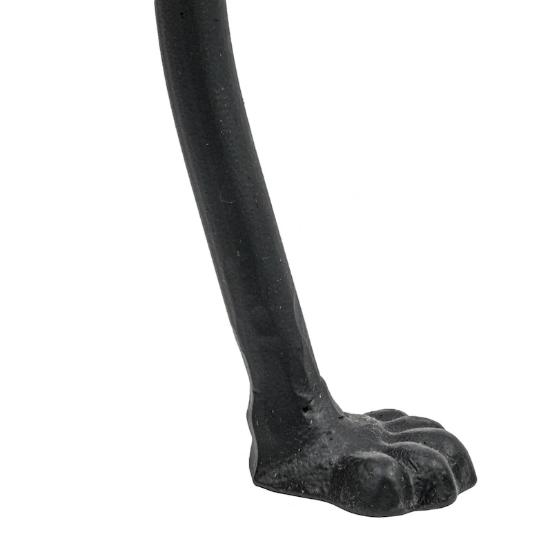 Round Metal Side Table with Claw Feet