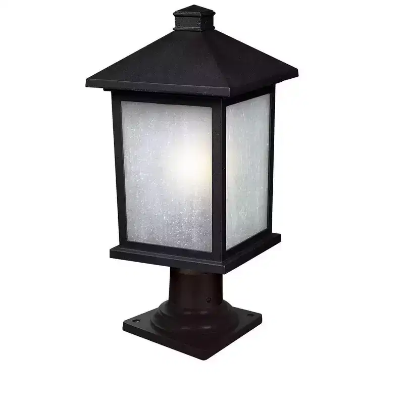Z-Lite Holbrook 1 - Light Post Light in Black