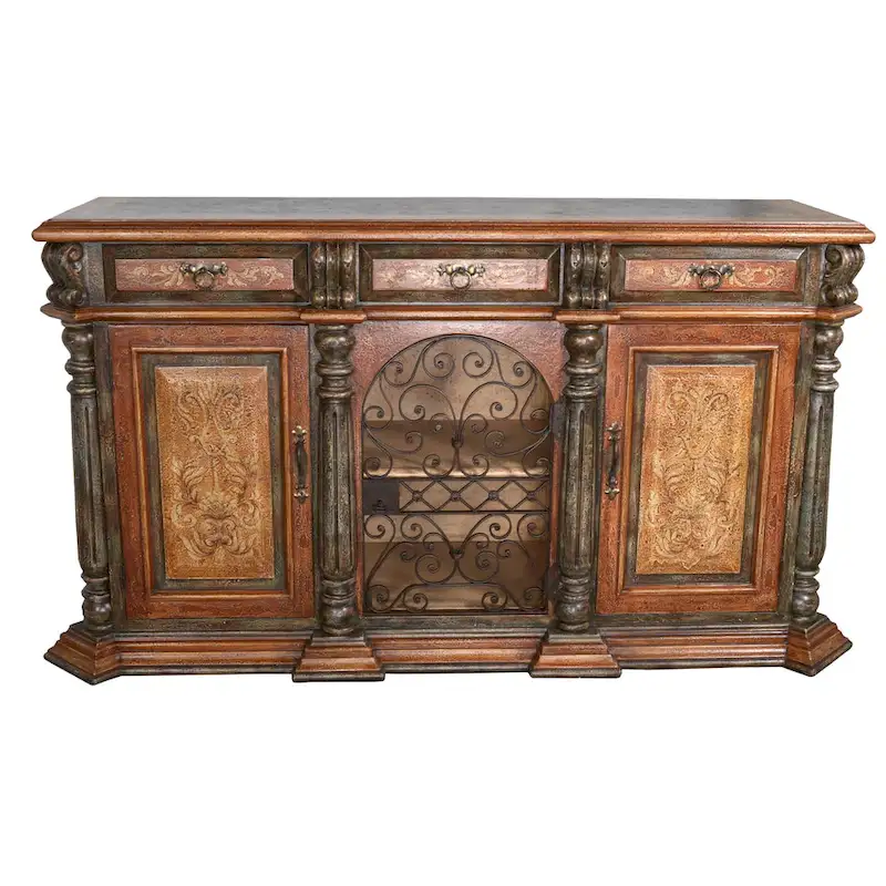 Peruvian Iron Scroll Buffet