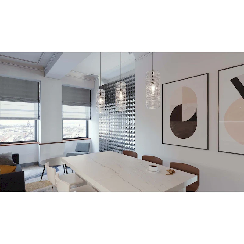 AFX Hermosa 1-light Satin Nickel 4000K LED Pendant