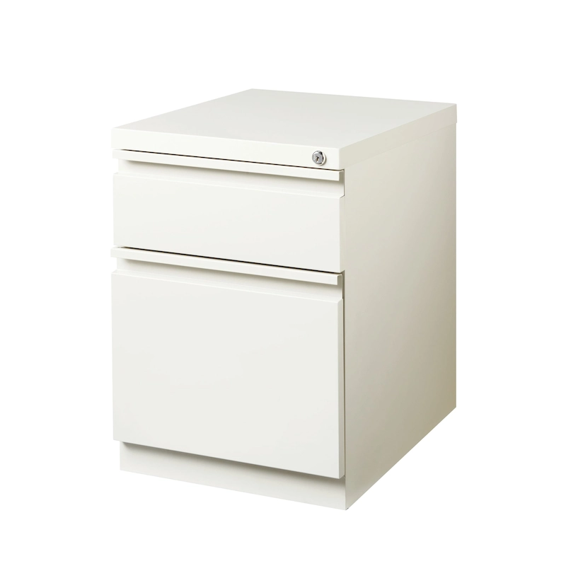 Hirsh 20 D Commercial Mobile Pedestal File Cabinet,1 Box/1 File,Black