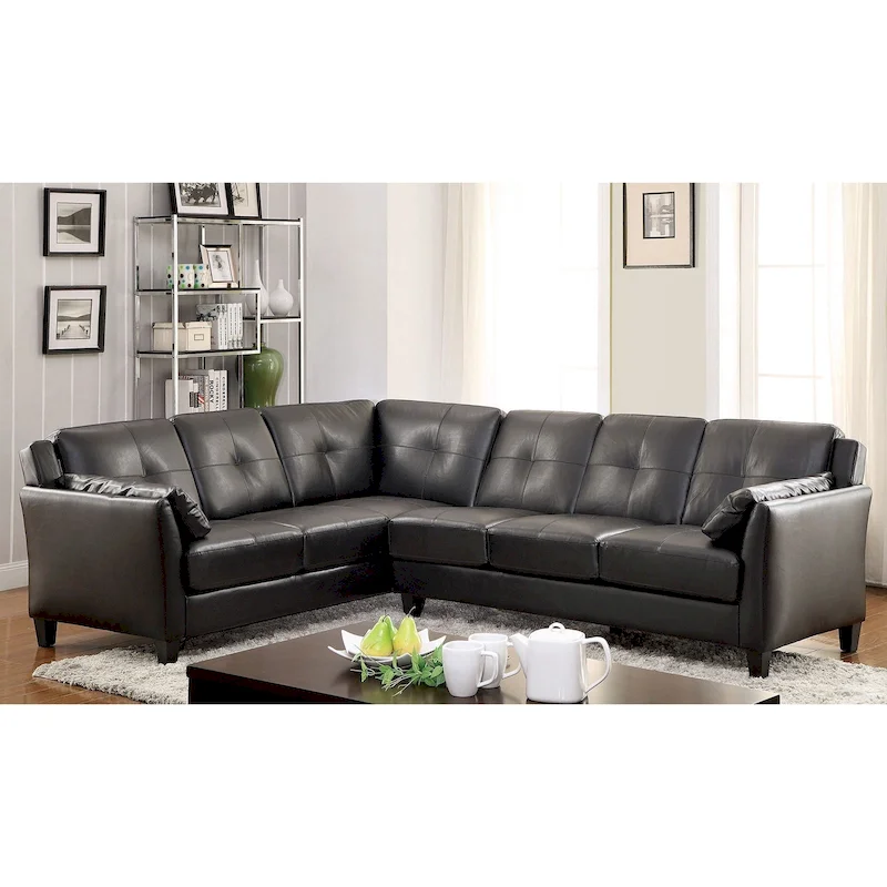 Leatherette Modular Plush Sectional Sofa