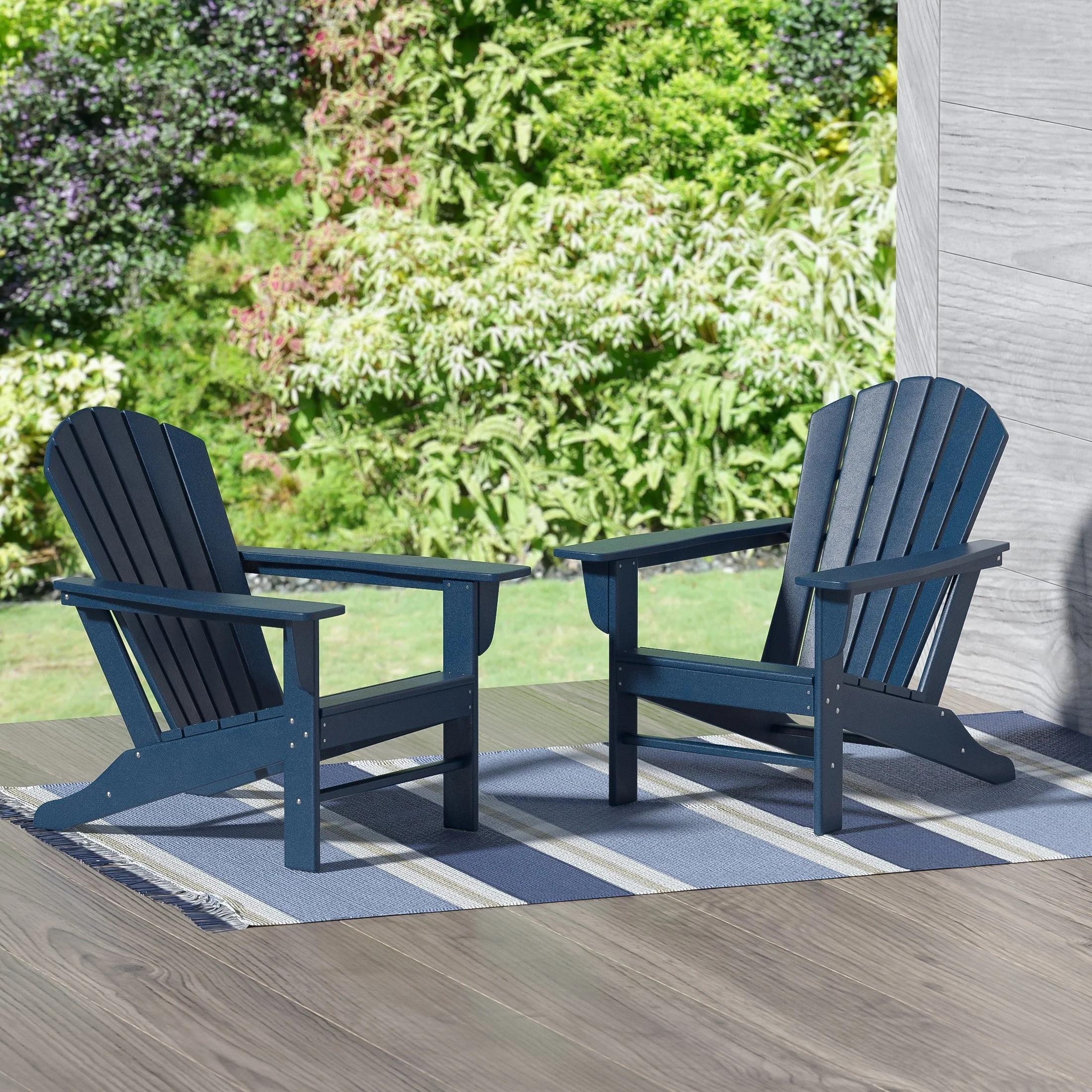 Polytrends Altura Outdoor Eco-Friendly All Weather Poly Patio Adirondack Chair (Set of 2)