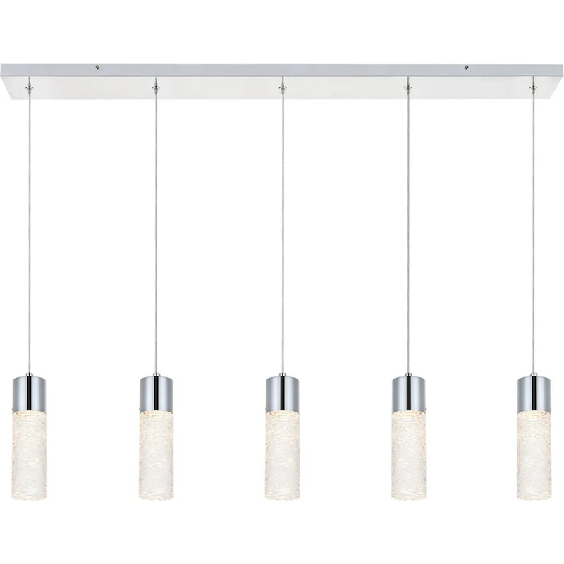 Elegant Lighting Constellation 5 Light 42  Wide LED Suspension Linear