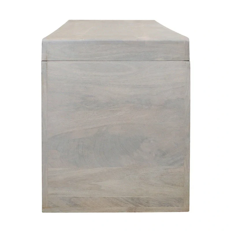 Karson White Sand Solid Wood Bench by East at Main