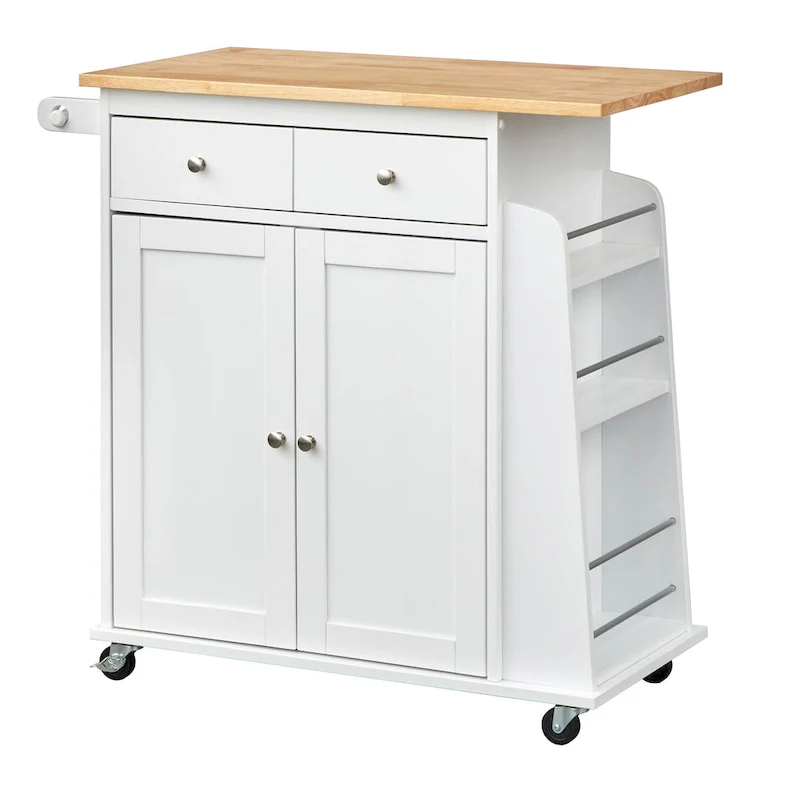 Simple Living White Sonoma Kitchen Cart