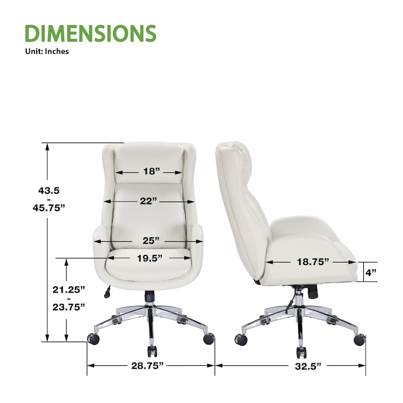 Blanchard Office Chair in Faux Leather