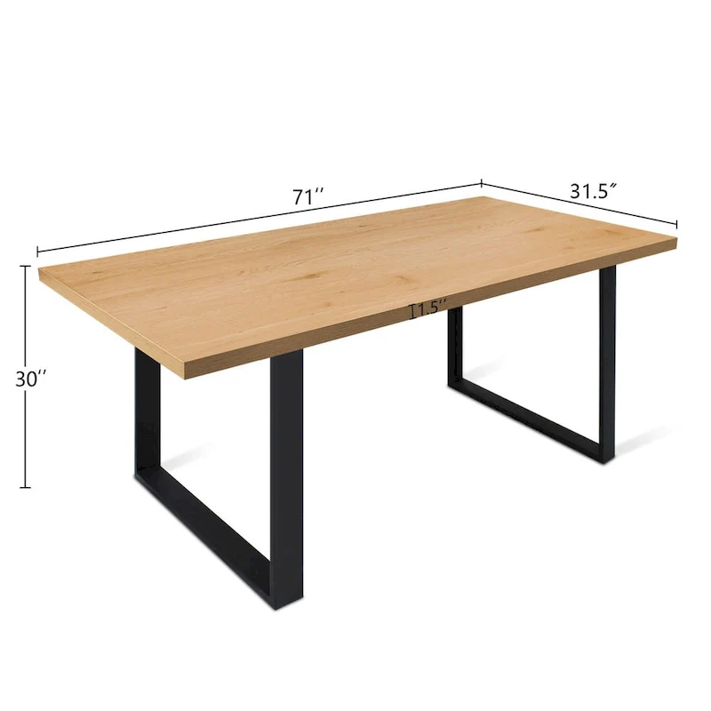 71 x31.5  Modern Rectangle Dining Table