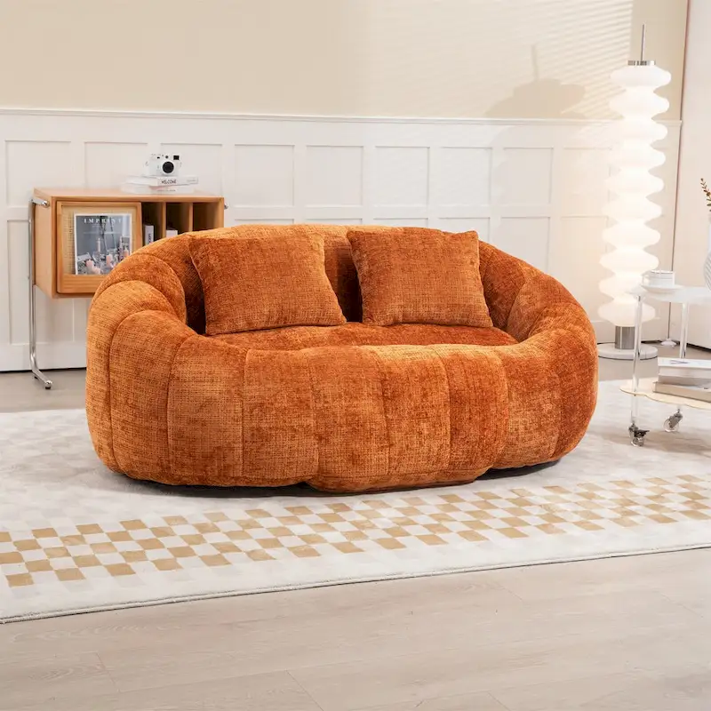 Chenille Bean Bag Chair Lazy Sofa