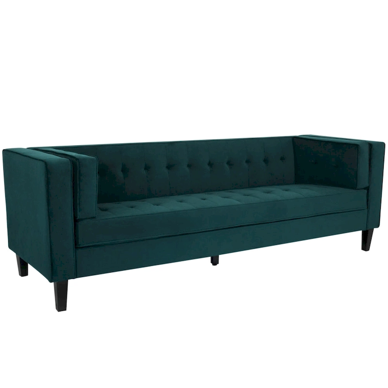 Viola Velvet Cushion 3-Seater Sofa Couch by Christopher Knight Home