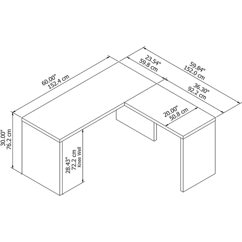Echo L Shaped Desk by Bush Business Furniture