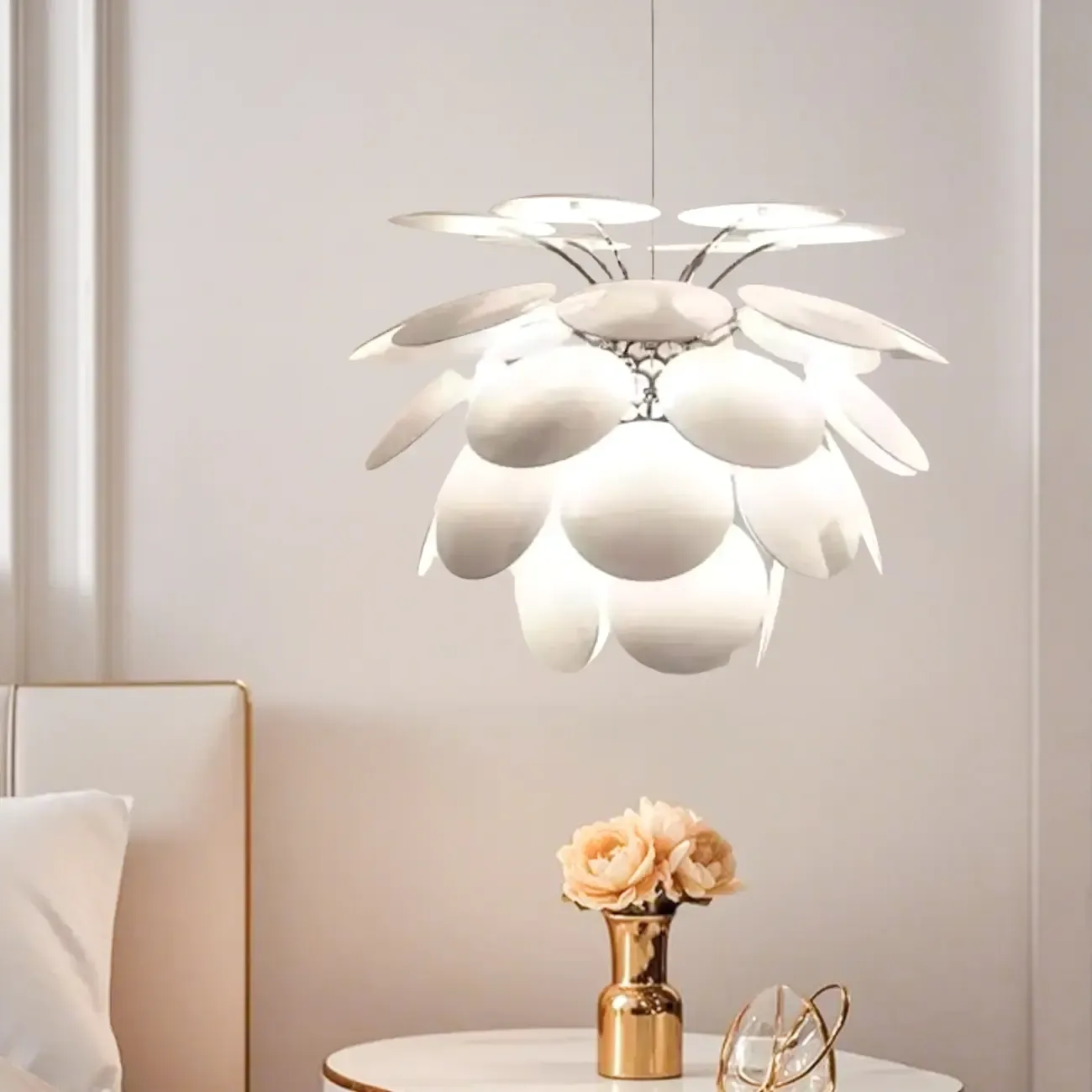 5 Tiers Modern Chandelier with Adjustable Metal Structure