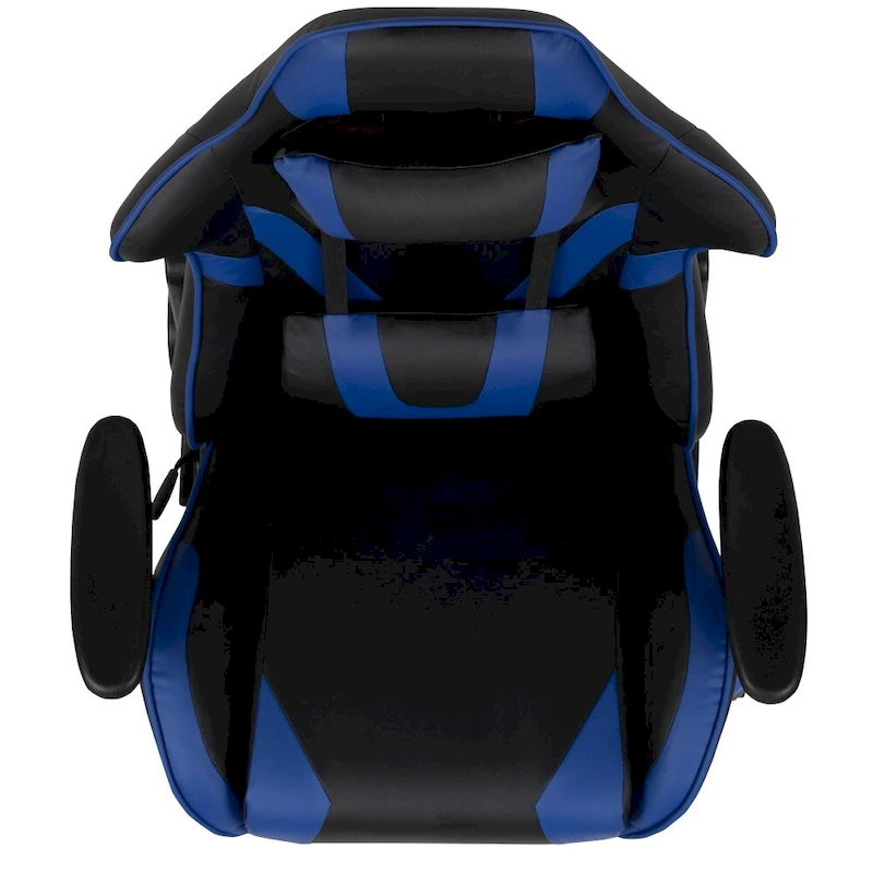 Racing Gaming Ergonomic Chair with Fully Reclining Back in Red LeatherSoft