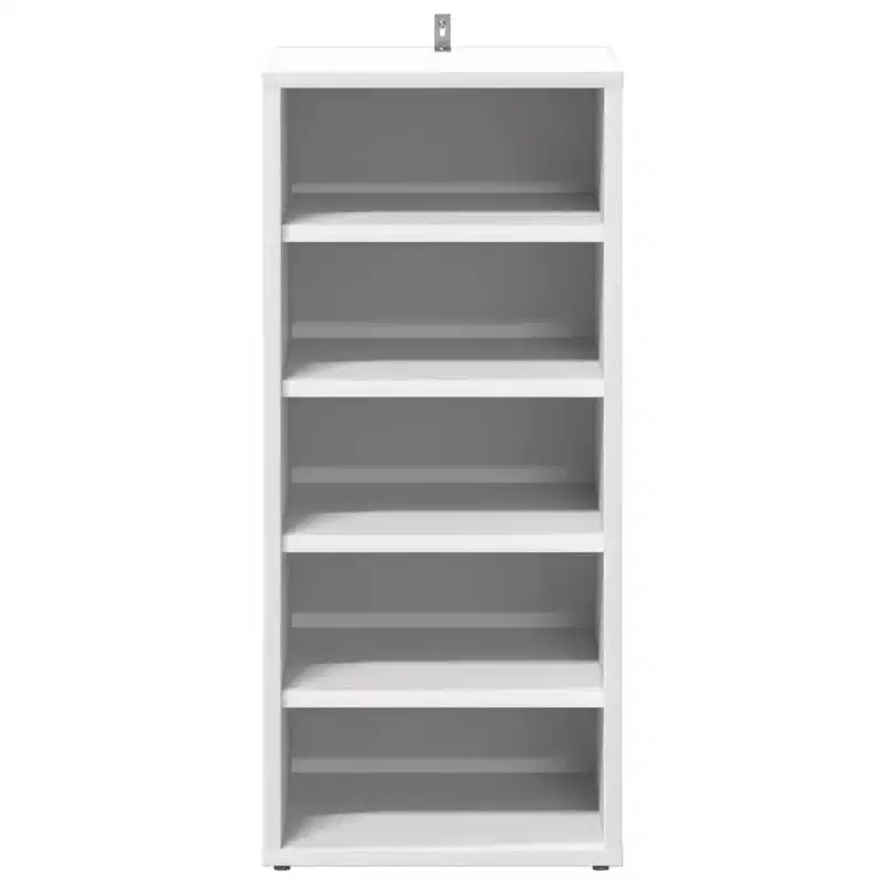 vidaXL Shoe Cabinet White Engineered Wood 12.4x13.8x27.6 in Shoe Cabinet