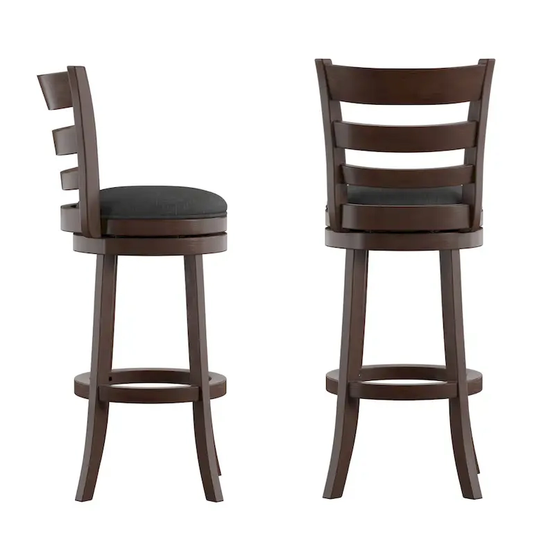 Rovinj Ladder Back 29H Swivel Bar Stool