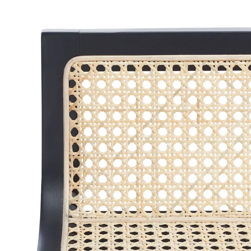 SAFAVIEH Carry Low Back Cane Counter Stool - 16 W x 19 D x 31 H - 16Wx19Dx31H