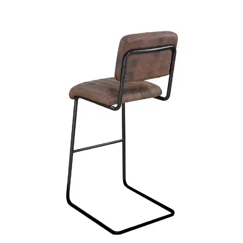 Brassex Set of 2 Damien Counter Height Barstools Brown