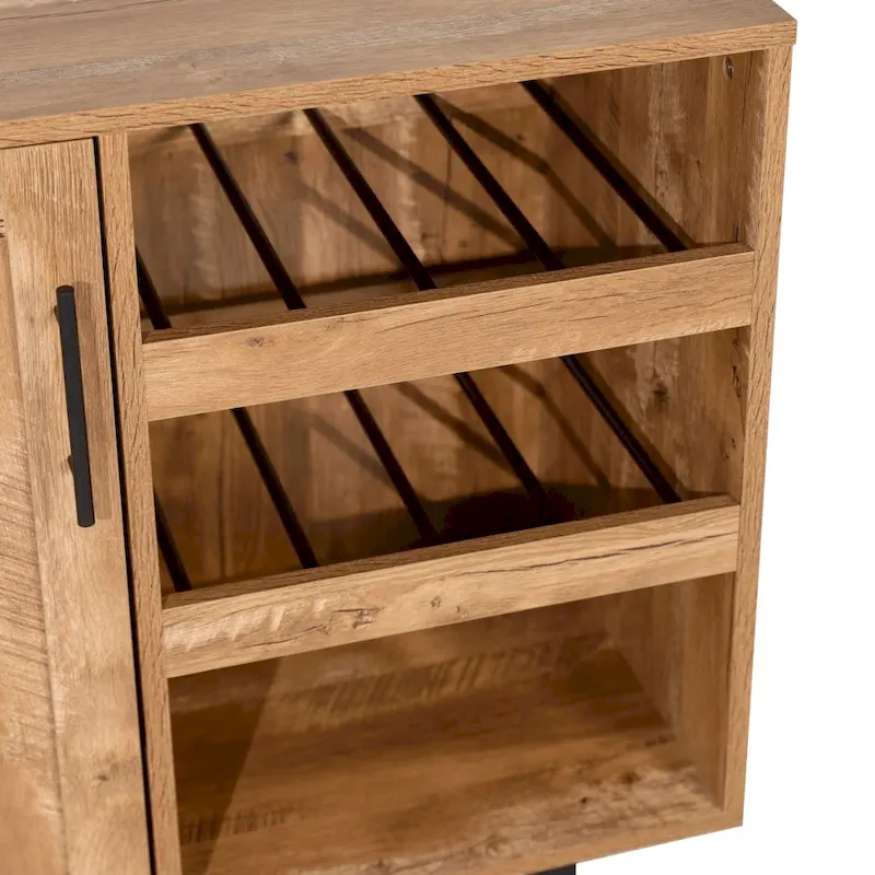 Sideboard and Bar Cabinet with Open and Closed Storage