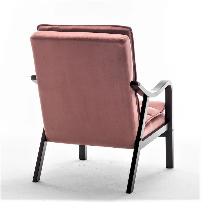 Clovis 24.8 Wide Mid-Century Modern Velvet Armchair