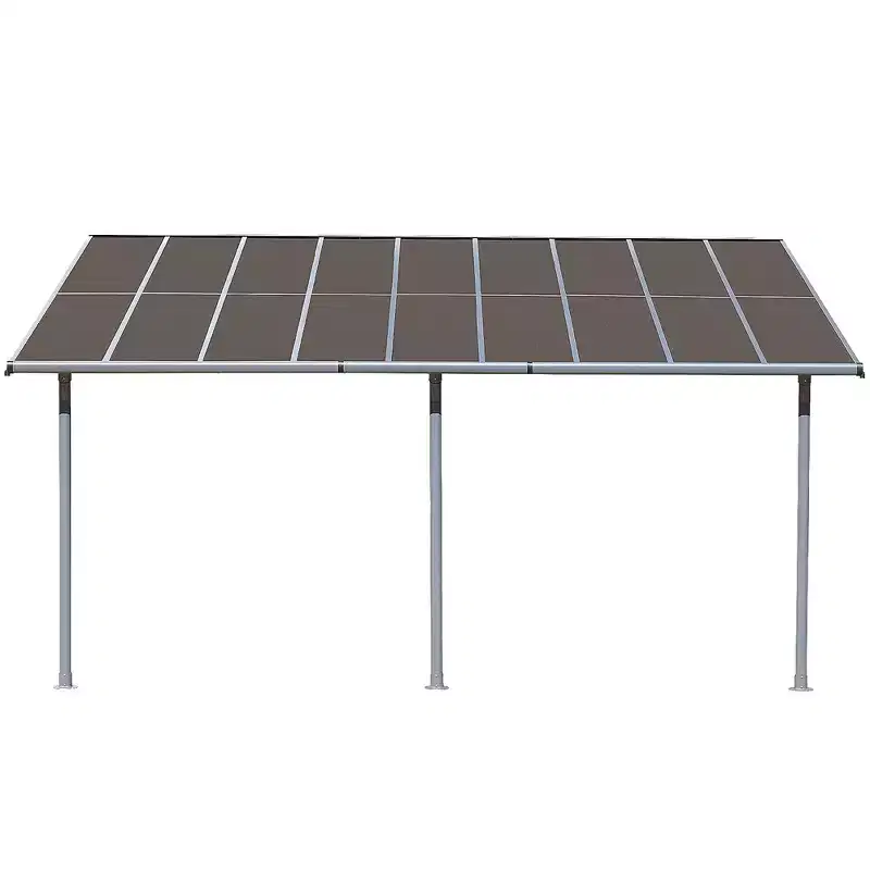 Aoodor Wall Mount Gazebo Outdoor Pergola Polycarbonate Gazebo Panels Canopy