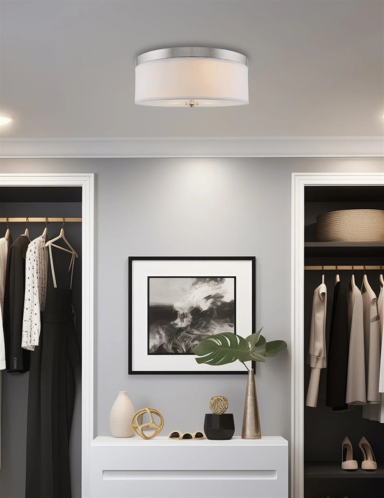 Walker 15 Mid-Century Modern 3-Light Flush Mount Ceiling Light