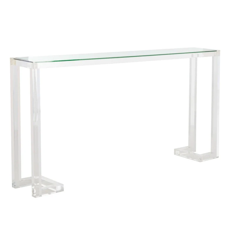 Modern Acrylic Console Table – Clear, 60