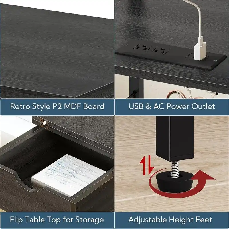 Nightstand with Charging Station