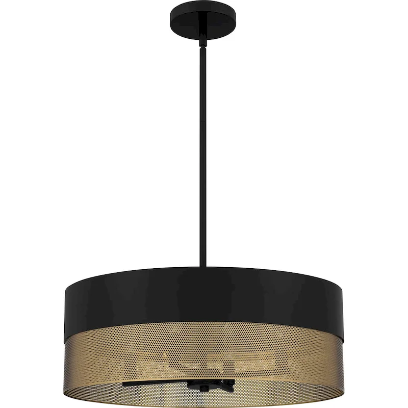 Alani 4-Light Matte Black Pendant Light