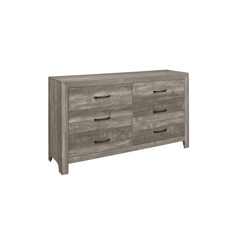 Tabina 3 Piece Gray Modern Panel Bedroom Set