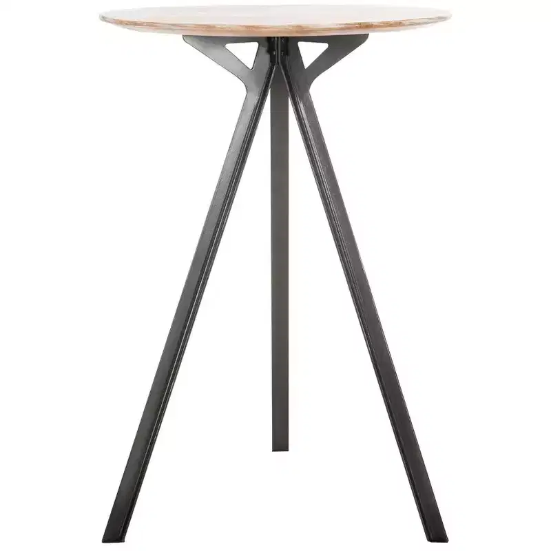 Axel Tripod Pub Table - DTB3700A - Grey Wash/Black - Safavieh