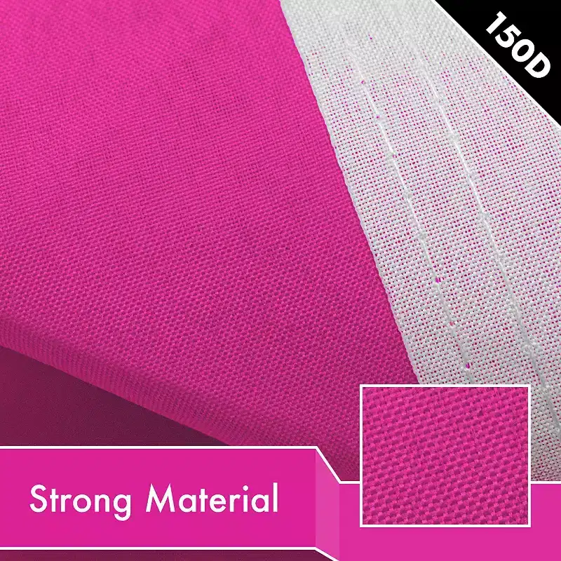 G128 Solid Pink Flag 3x5 Ft LiteWeave Pro 150D Heavy Duty Polyester