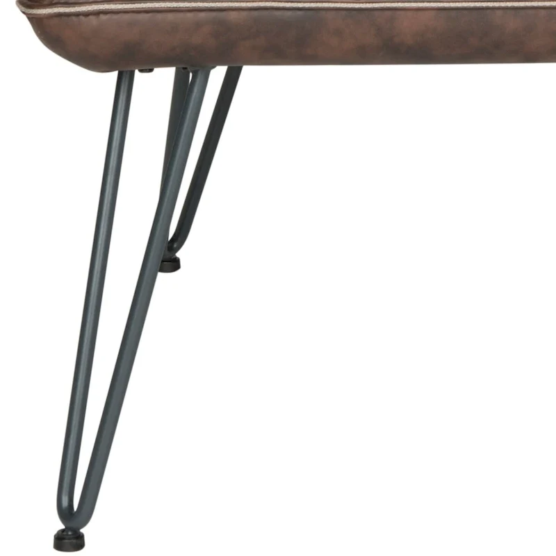 Mid-Century Modern Faux Leather Arm Chair - 29Wx28Dx33H