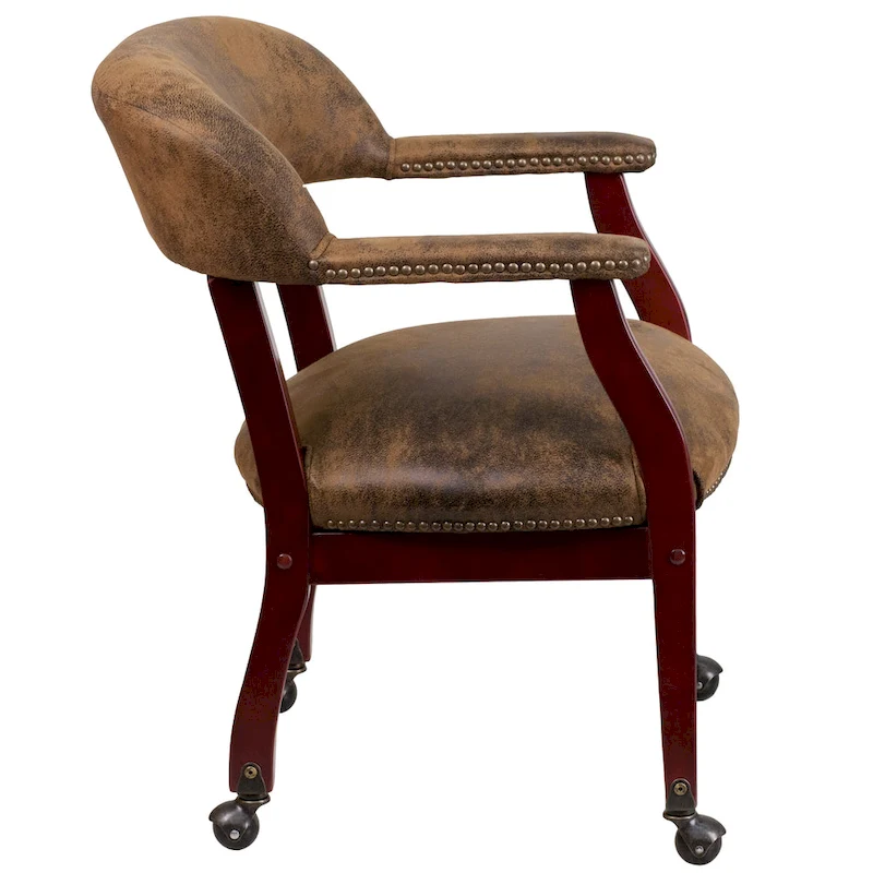 Conference Chair with Accent Nail Trim and Casters