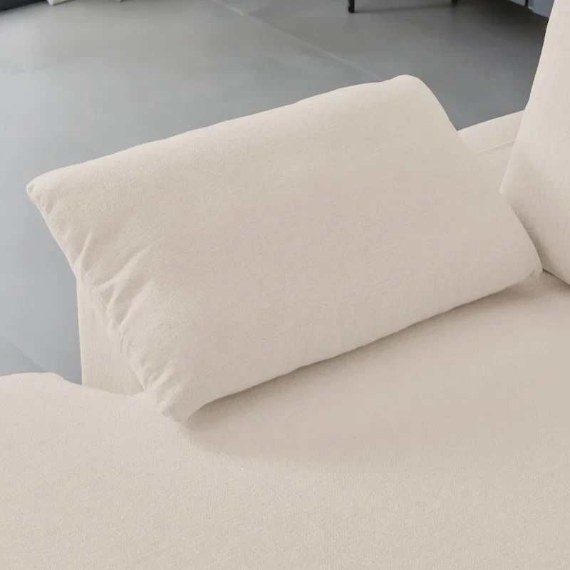 L-Shaped Upholstered Sectional Sofa with Chaise