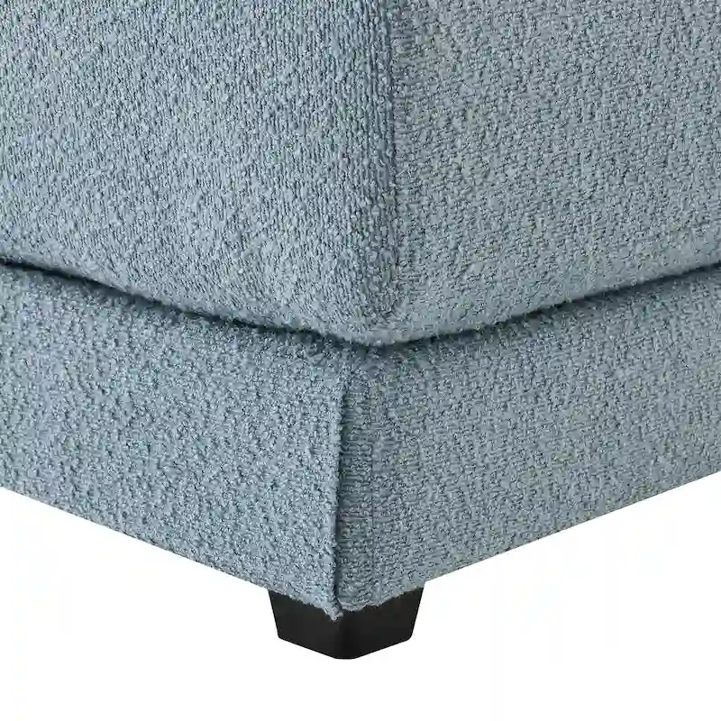 Blue 120 L-Shaped 4-Seat Sectional Sofa