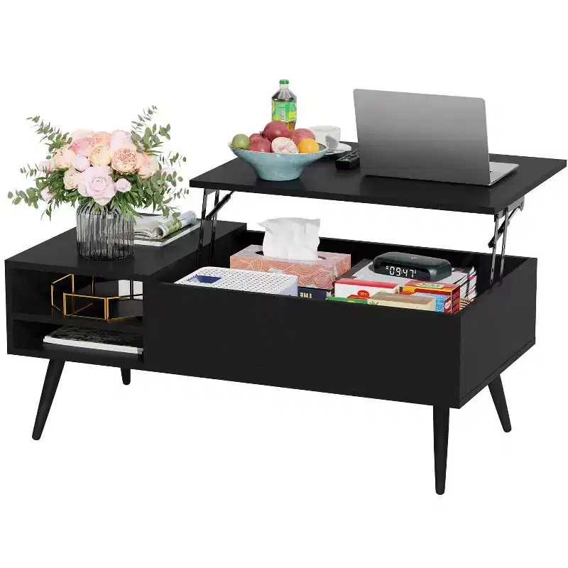 BestMassage Coffee Table Modern Lift-Top Coffee Tables with Ample Storage
